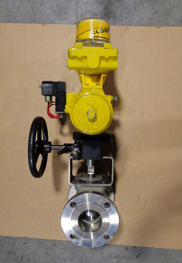 Flow-Tek 3" 150# CF8M 2-Pc Full Port Ball Valve w/ Hytork 280 Actuator