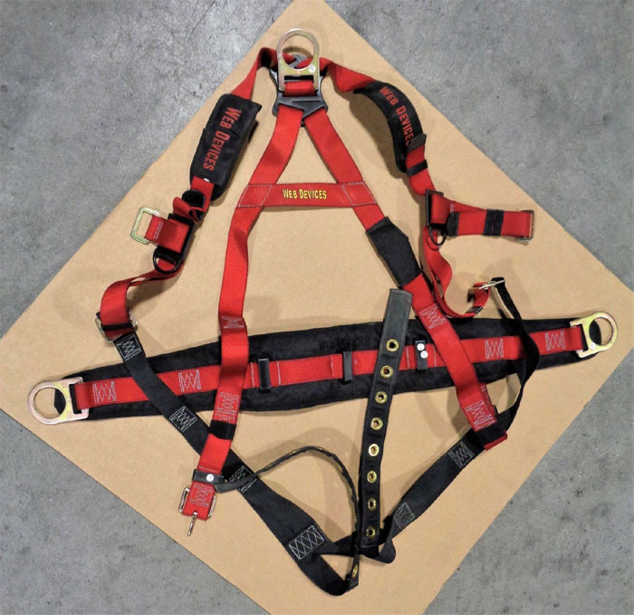  Devices XXXL Full Body Safety Harness, 310lb Max, Poly, H535XXXL