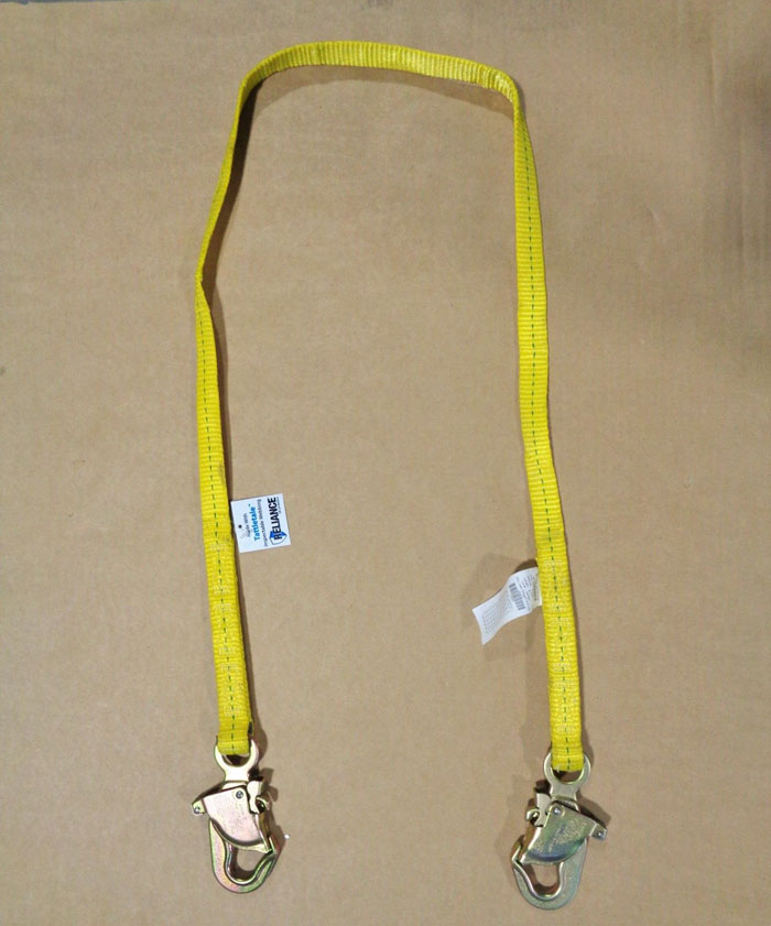 Reliance Single Leg Lanyard, 310 Lb. 6ft, Polyester, 711106, **Lot of (3)**