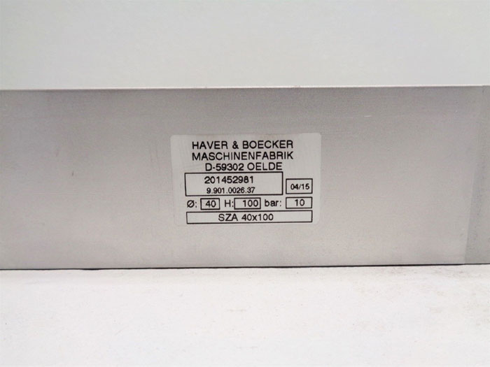 Haver Boecker Pneumatic Cylinder 201452981, Type 9.901.0026.37