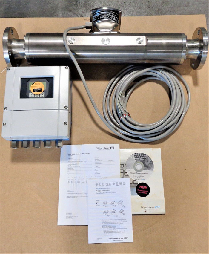 Endress Hauser 2" 150# Promass 83M50 Coriolis Mass Flow Meter w/ Transmitter