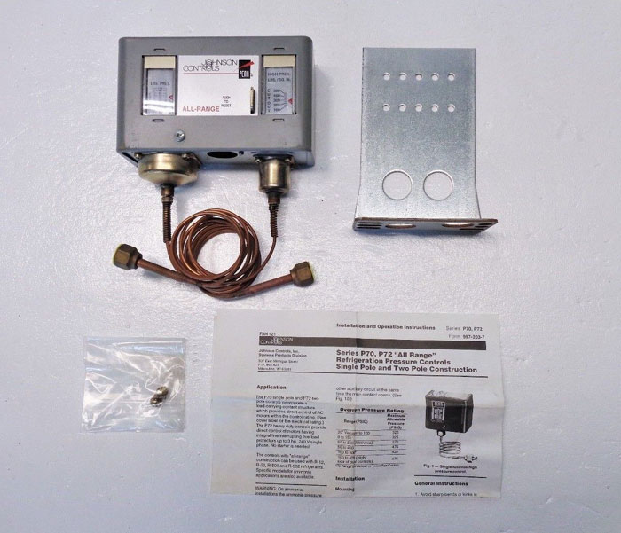 Johnson Controls Penn P70MA-1 Refrigeration All Range Dual Pressure Controller