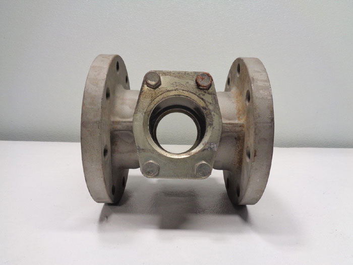 Brooks Brooksight 4" 150# RF Flanged Sight Glass Valve, CF8M