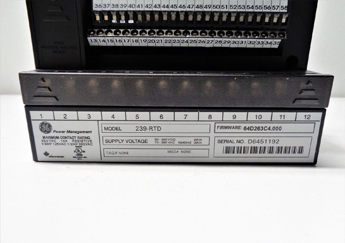 GE Multilin 239-RTD Motor Protection Relay