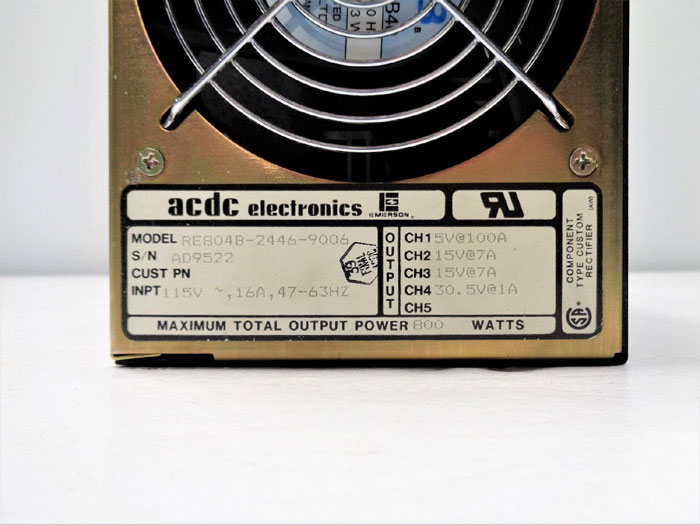 Emerson ACDC Electronics 800 Watt Power Supply RE804B-2446-9006