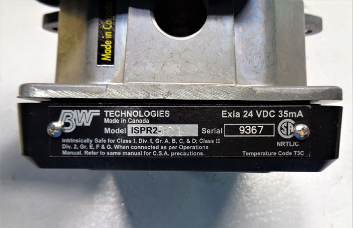 BW Technologies Plant Rat Cl2 Chlorine Gas Transmitter ISPR2-DC1