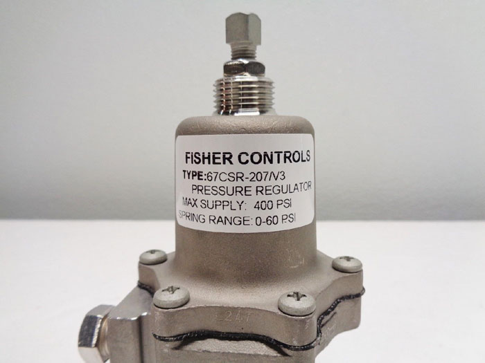Fisher Controls Stainless Steel Pressure Regulator, 400 PSI, 67CSR-207/V3