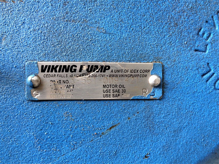Viking Helical Pump Gear Reducer 3-551-009-421, Ratio 4.21:1