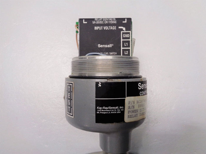 KayRay Sensall Control Liquid Level Switch w/ 2" 150# 316SS Flange RC307SSE12F2S