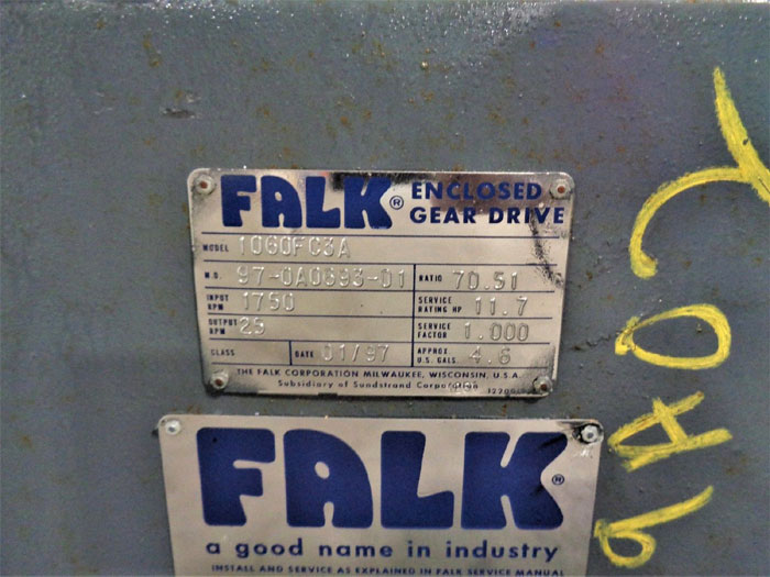 Falk 1060FC3A Enclosed Gear Drive, Ratio 70.51