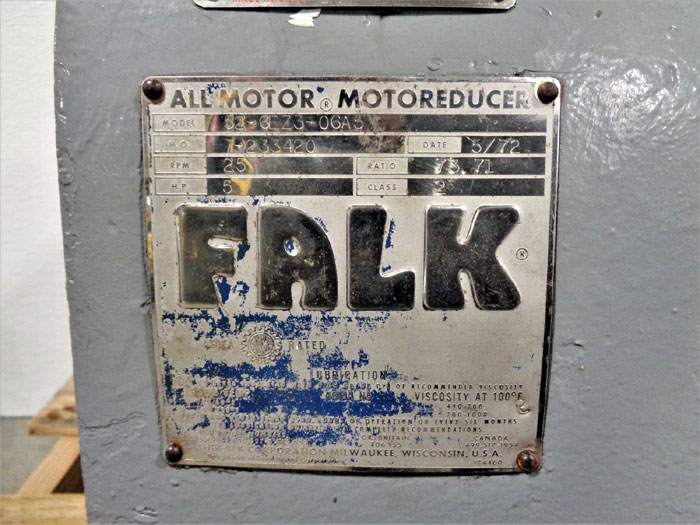 Falk 52-6EZ3-06A5 All Motor MotoReducer, Ratio 73.71