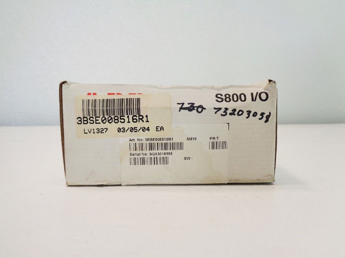 ABB AI810 Analog Input Module S800 I/O 3BSE008516R1, 1 x 8 Ch