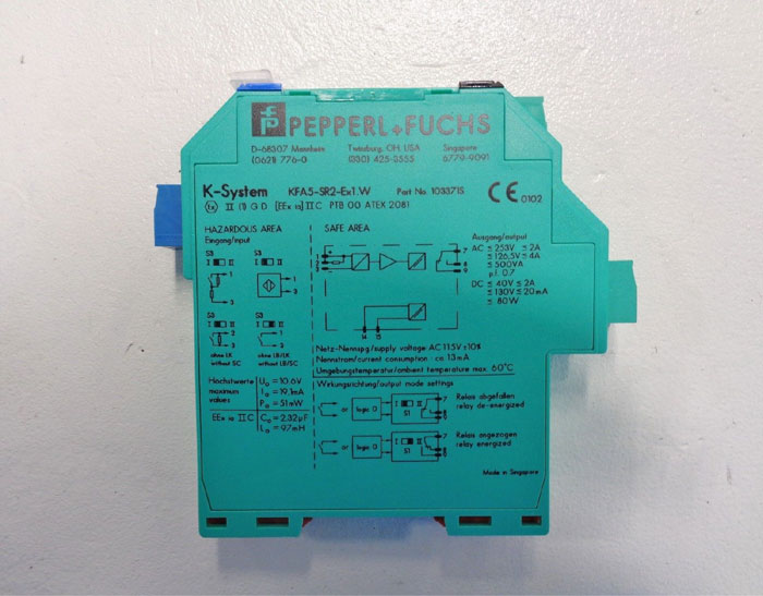 Pepperl Fuchs Switch Amplifier KFA5-SR2-Ex1.W, Part# 103371S