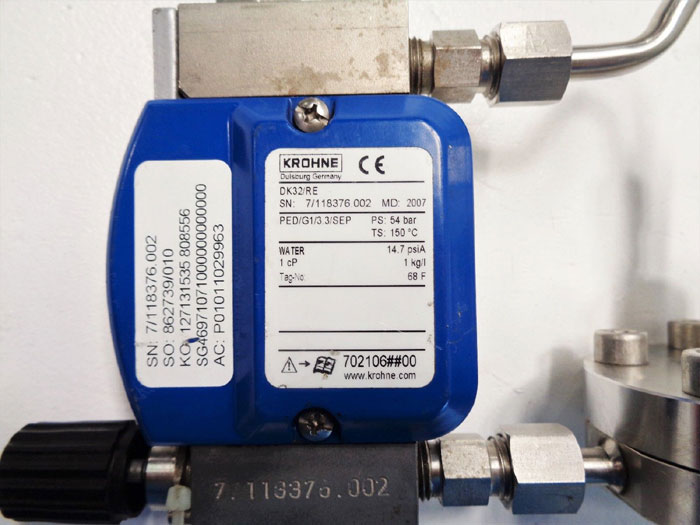 Krohne DK32/RE Variable Area Flow Meter w/ Differential Pressure Regulator