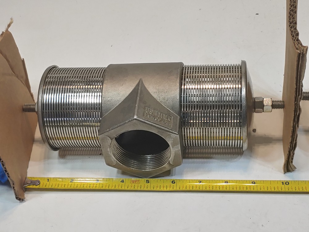 US Filter 2" NPT Distributor Diffuser Stainless Steel Strainer Valve 