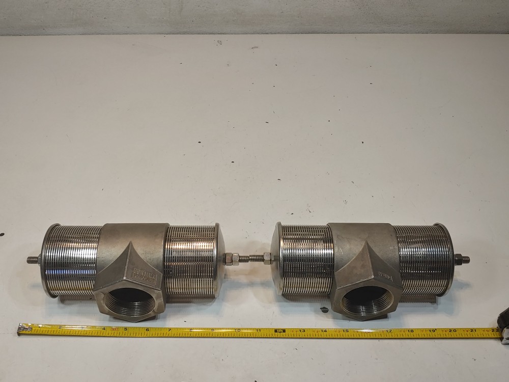 US Filter 2" NPT Distributor Diffuser Stainless Steel Strainer Valve 
