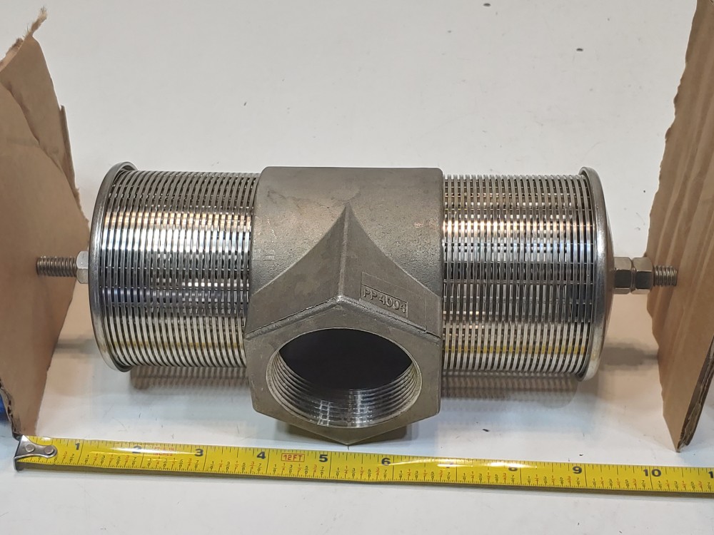 US Filter 2" NPT Distributor Diffuser Stainless Steel Strainer Valve 