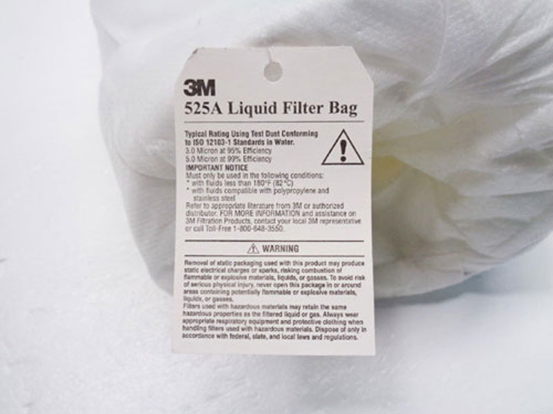 3M Polypropylene Liquid Filter Bag 525A, 7"x32", 70-0702-3335-1 ***LOT OF (2)***