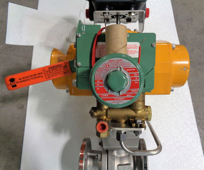 Kitz 1.5" 150# Full-Port Ball Valve, CF8M, #150UTDZM-FS w/ Field Q Actuator