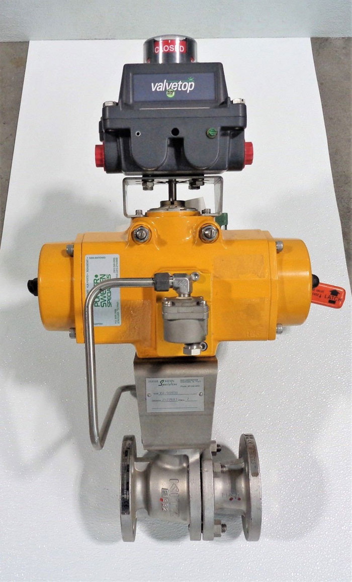 Kitz 1.5" 150# Full-Port Ball Valve, CF8M, #150UTDZM-FS w/ Field Q Actuator