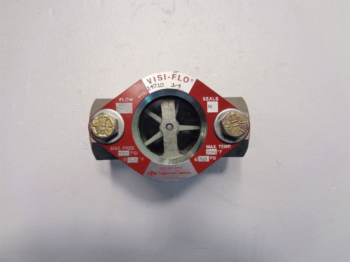 OPW Visi-Flo 1471D 3/4" Sight Flow Indicator w/ Propeller, Stainless Steel