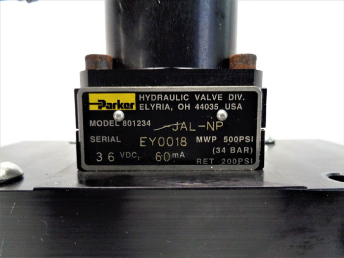 Parker Hydraulic Servo Valve BD 30 40 GPM JAM-NC-40