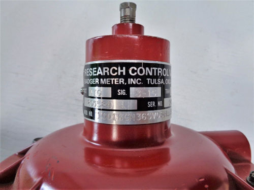 Badger 1/4" Research Control Valve 1001GCN36SV0SHLN36