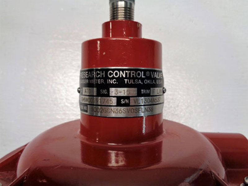 Badger 1/2" NPT Research Control Valve 1002GCN36SV0SFLN36