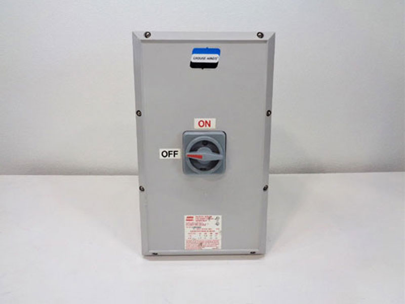 Crouse Hinds N2RS Control Switch N2RS603, 60A w/ Disconnect Switch RSWP603