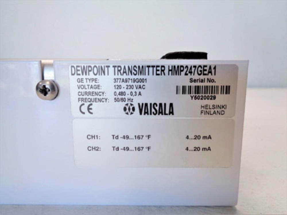 Vaisala Dewpoint Transmitter HMP247GEA1, HMP247 G1A1A2AA33A2A1B, 377A9719G001